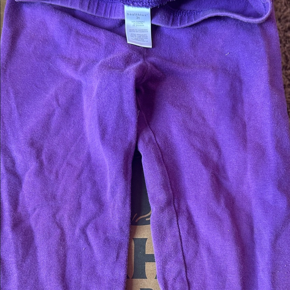 Healthtex Vibrant Purple Kids Leggings